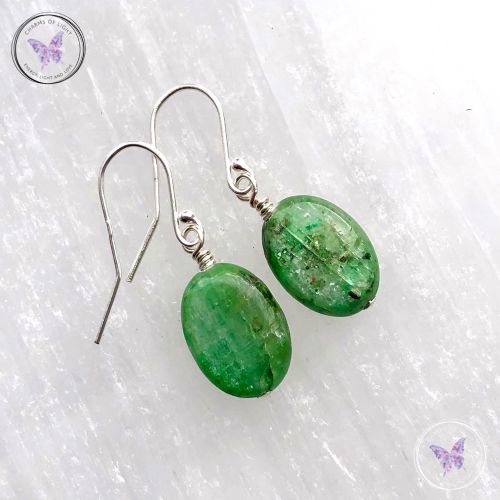 Green Kyanite Earrings